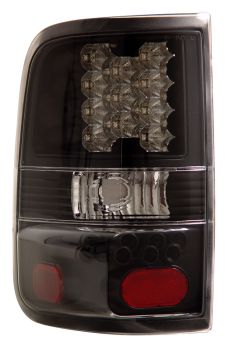 2004-2008 Ford F-150 Truck LED Tail Lights - JDM Black - 03-FF2004LEDJM
