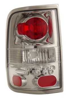2004-2008 Ford F-150 Euro Tail Lights - Chrome - 03-FF2004TLAC