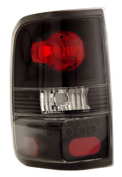 2004-2008 Ford F-150 Euro Tail Lights - JDM Black - 03-FF2004TLAJM