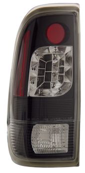 1997-2003 Ford F-150 Truck LED Tail Lights -JDM Black - 03-FF9701LEDJM
