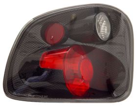 2001-2003 Ford F-150 Flareside V2 Euro Tail Lights - Carbon Fiber - 03-FFS2002TLAG2CF