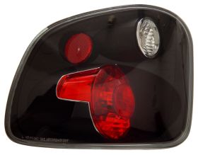 2001-2003 Ford F-150 Flareside V2 Euro Tail Lights - JDM Black - 03-FFS2002TLAG2JM