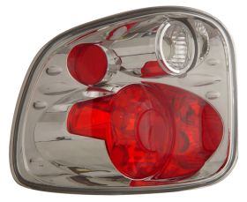 1997-2001 Ford F-150 Flareside V2 Euro Tail Lights - Chrome - 03-FFS9701TLAG2