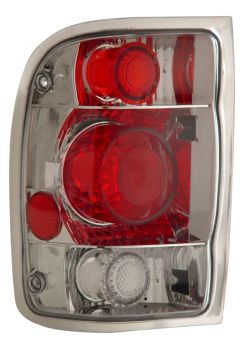 1998-2001 Ford Ranger V2 Euro Tail Lights - Chrome - 03-FR9801TLAG2