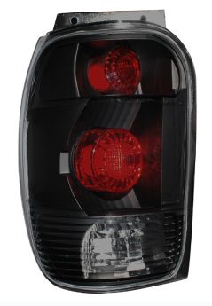 1998-2000 Ford Explorer 2dr 4dr Euro Tail Lights - Dark Smoke - 03-FX9800TLADS