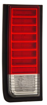 2003-2004 Hummer H2 LED Tail Lights - Red / Clear - 03-GH02TLED