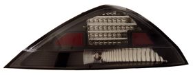2003-2005 Honda Accord 2dr LED Tail Lights - Black - 03-HA2003TLED2DJM