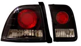 1996-1997 Honda Accord Euro Tail Lights - JDM Black - 03-HA9697TLAJM