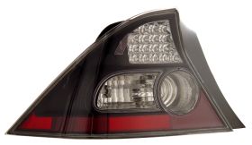 2004-2005 Honda Civic 2dr G2 LED Tail Lights - JDM Black - 03-HC042DTLEDJM