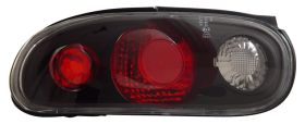 1990-1997 Mazda Miata Euro Tail Lights - Black - 03-MA9097TLAJM