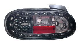 1998-2005 Mazda Miata MX-5 LED Tail Lights - Black - 03-MA9805TLEDJM