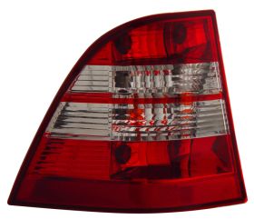 1998-2005 Mercedes Benz M-Class W163 Euro Tail Lights - Red / Clear - 03-MBZM9805TLA