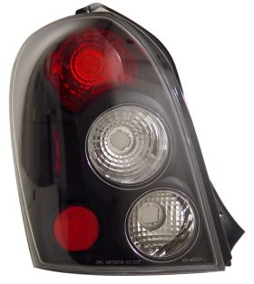 2002-2003 Mazda Protege Wagon Euro Tail Lights - JDM Black - 03-MP9902TLA5DJM