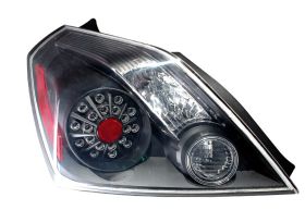 2008-2010 Nissan Altima 2dr LED Tail Lights - Black - 03-NA08TLED2DJM
