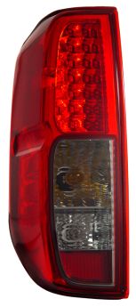2005-2008 Nissan Frontier LED Tail Lights - Red / Smoke - 03-NF05TLEDRS