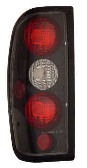 1998-2004 Nissan Frontier Euro Tail Lights - JDM Black - 03-NF9802TLAJM