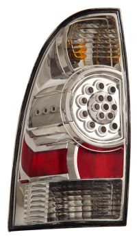2005-2006 Toyota Tacoma Truck LED Tail Lights - Chrome - 03-TT05TLEDAC