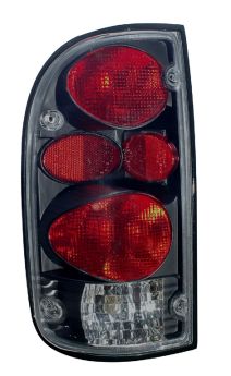 1995-2000 Toyota Tacoma Gen 2 Euro Tail Lights - Dark Smoke - 03-TT9500TLAG2DS