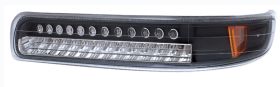 1999-2002 Chevy Silverado LED Euro Parking Lights w/ Amber - Black - 10-CL99PLEDJM-A