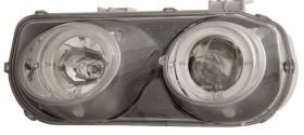 1994-1997 Acura Integra Chrome Projector Headlights w/ Dual Halo - 02-AZ-AI94-PCC-RIM