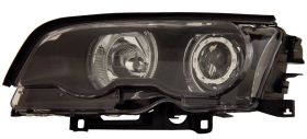 1999-2001 BMW E46 2dr Halo Projector Headlights - Black - 02-AZ-B399-PBC-RIM-2D