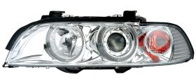 1997-2001 BMW E39 Chrome Projector Headlights w/ Dual Halo - 02-AZ-B595-PCC-R-A