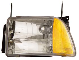 1995-1997 Chevy Blazer Clear Euro Headlights w/ Amber Reflector - 02-AZ-CB95-C-A