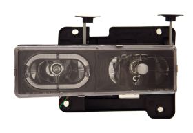 1992-1994 Chevy Blazer / Jimmy JDM Black Euro Headlights w/ Halo - 02-AZ-CF88-JM-RIM