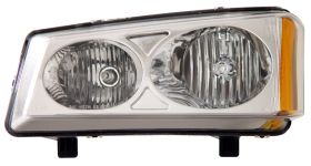 2003-2006 Chevy Avalanche Clear Euro Headlights w/ Amber Reflector - 02-AZ-CL03-C-A