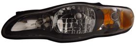 2000-2005 Chevy Monte Carlo JDM Black Euro Headlights - 02-AZ-CM00-B-A