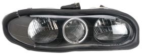 1998-2002 Chevy Camaro JDM Black Euro Headlights w/ Halo - 02-AZ-CO98-B-RIM