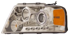 2004-2008 Ford F-150 Chrome Projector Headlights w/ Halo & LED - 02-AZ-FF04-PCC-LED-A