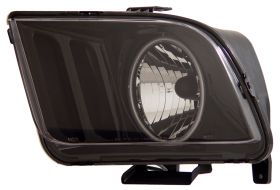 2005-2008 Ford Mustang JDM Black Euro Headlights CCFL - 02-AZ-FM05-B-RIM