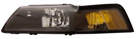 1999-2004 Ford Mustang JDM Black Euro Headlights - 02-AZ-FM99-B-A