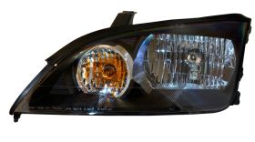 2005-2007 Ford Focus ZX4 4dr JDM Black Euro Headlights - 02-AZ-FU05-B