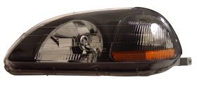 1996-1998 Honda Civic JDM Black Euro Headlights - 02-AZ-HC96-B-A