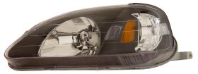 1999-2000 Honda Civic JDM Black Euro Headlights - 02-AZ-HC99-B-A