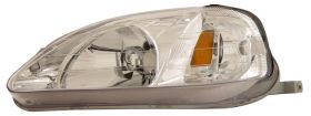 1999-2000 Honda Civic Chrome Euro Headlights - 02-AZ-HC99-C-A