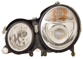 2000-2002 Mercedes Benz E Class W210 Chrome Projector Headlights - 02-AZ-MBZE99-PCC