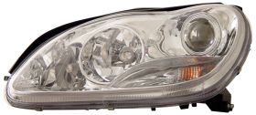 2000-2006 Mercedes S Class W220 Chrome Projector Headlights Halo - 02-AZ-MBZS00-PCC