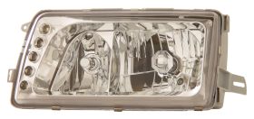 1981-1991 Mercedes Benz S Class W126 Chrome Euro Headlights - 02-AZ-MBZS81-C