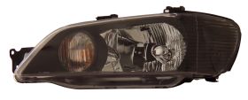 2002-2003 Mitsubishi Lancer JDM Black Euro Headlights - 02-AZ-ML02-B