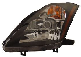 2003-2005 Nissan 350Z Black Projector Headlights - 02-AZ-N303-B-A