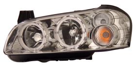 2002-2003 Nissan Maxima Chrome Euro Headlights w/ Dual Halo - 02-AZ-NM02-C-RIM