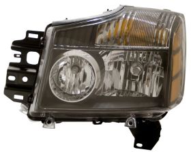 2004-2007 Nissan Armada Black Euro Headlights - 02-AZ-NT04-B-A