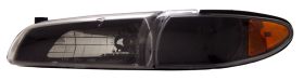 1999-2003 Pontiac Grand Prix Black Euro Headlights - 02-AZ-PP97-B-A