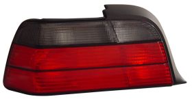 1992-1998 BMW 3 Series E36 2dr Red / Smoke Euro Taillights - 03-B39298TLR2DSM