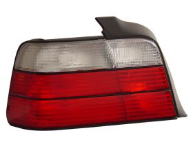 1992-1998 BMW 3 Series E36 4dr Red / Clear Euro Taillights - 03-B39298TLR4D