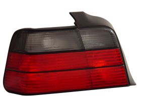 1992-1998 BMW 3 Series E36 4dr Red / Smoke Euro Taillights - 03-B39298TLR4DSM