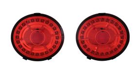 2005-2012 Chevrolet Corvette C6 / Z06 Red LED Taillights - 03-CC05TLED